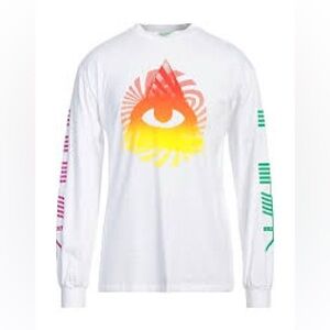 Aries Neo Druid Long Sleeve T Shirt White